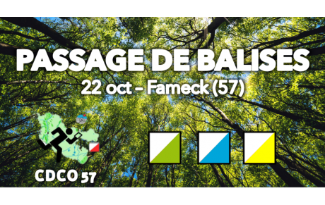 Passage de balises en vue au club